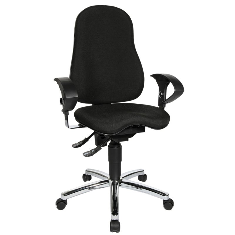 Topstar bureaustoel Sitness 10, blauw, ergonomisch, lendenwirbelsteun
